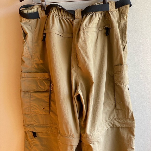 Magellan Outdoors Convertible Pants Fish Gear Water Repellent Size XL Beige - Picture 4 of 10